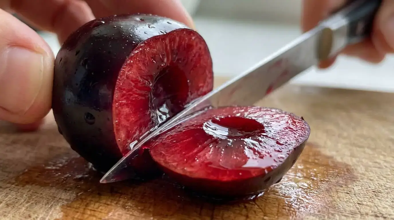 Розріз ягоди черешні